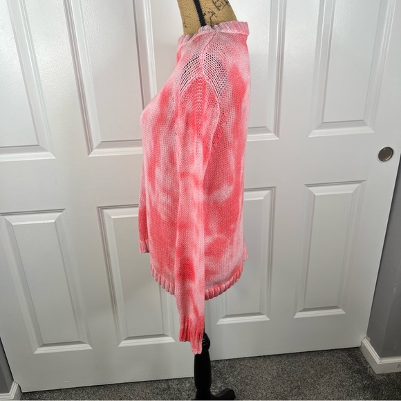 Sz S/M Wooden Ships NWOT $135 MSRP  Pink Tie Dye Sweater - Picture 5 of 8